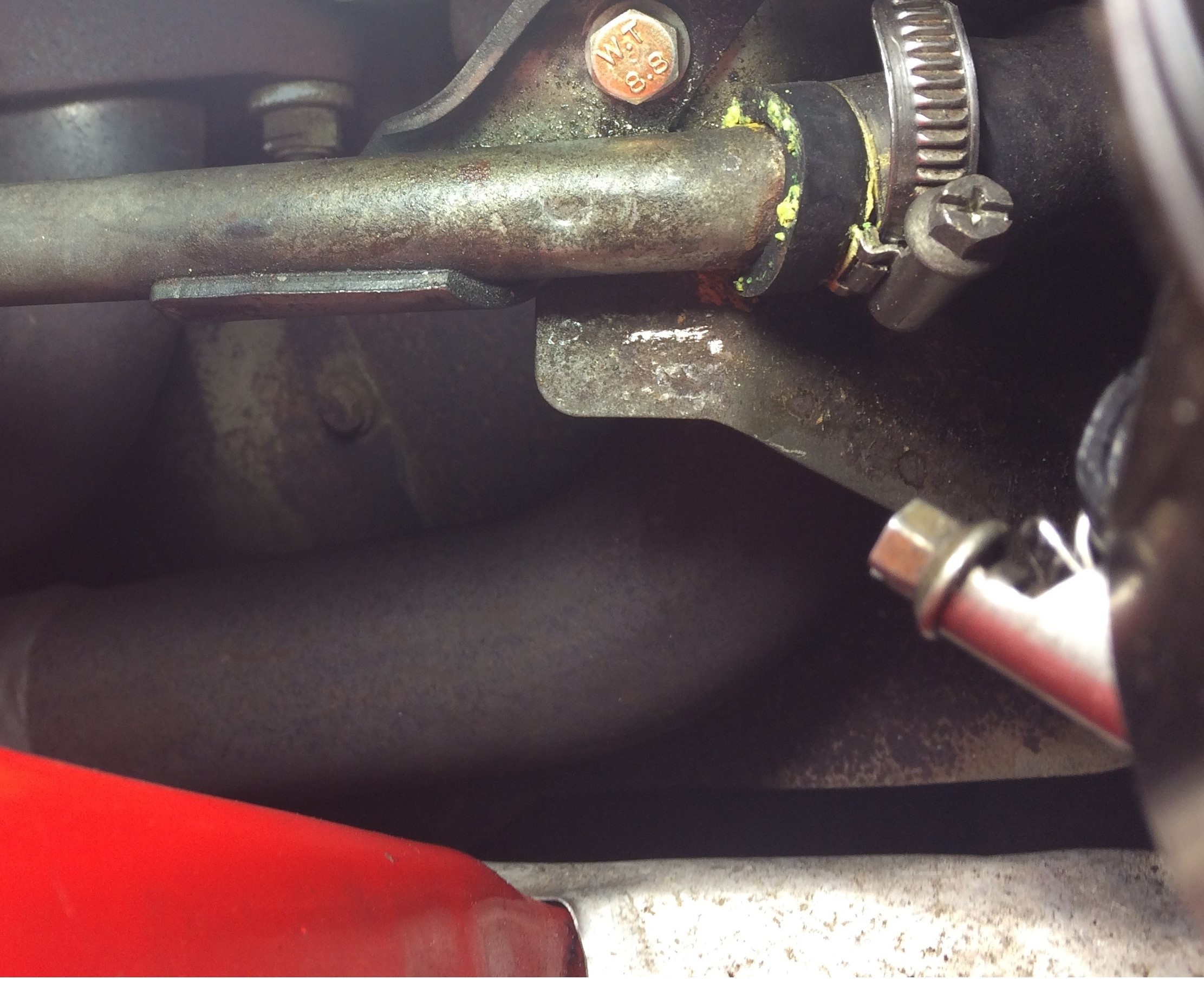 Exhaust manifold noisy heat 'shield' Front Engined PFA