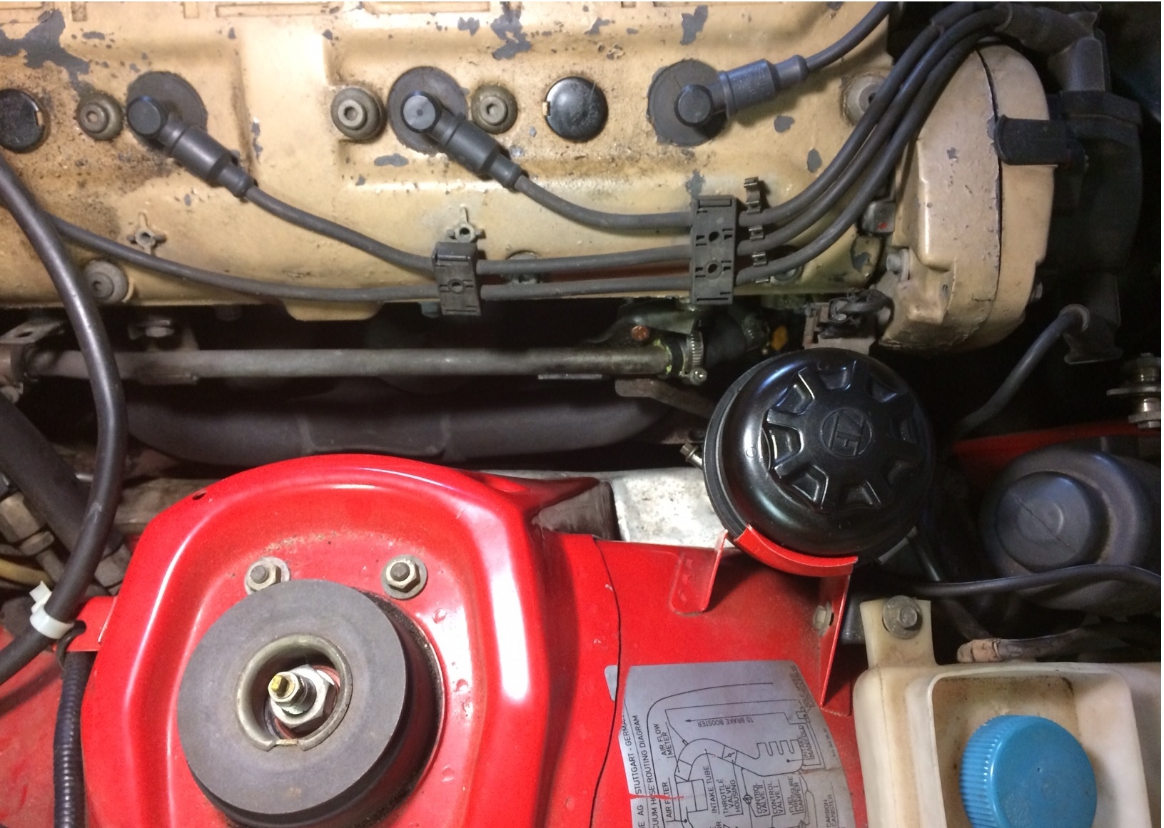 Exhaust manifold noisy heat 'shield' Front Engined PFA